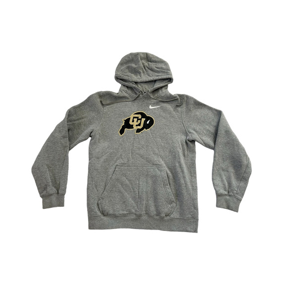 University Colorado Buffaloes CU Buffs Gray Nike Small Hoodie Sweatshirt - Picture 1 of 7